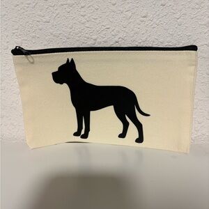 New Custom Cane Corso Breed Dog Cosmetic Pouch